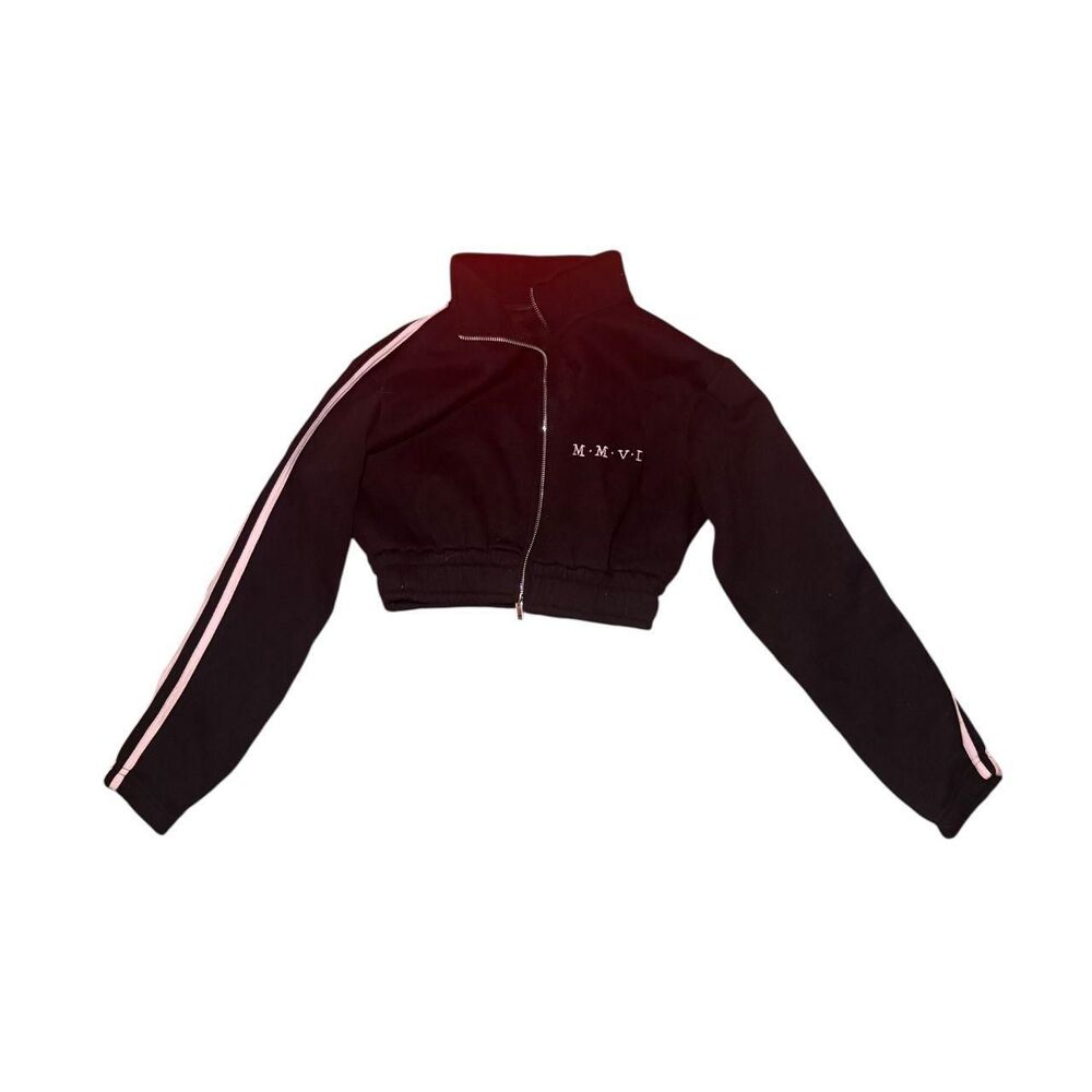 Boohoo Women's Black and White Hoodie
